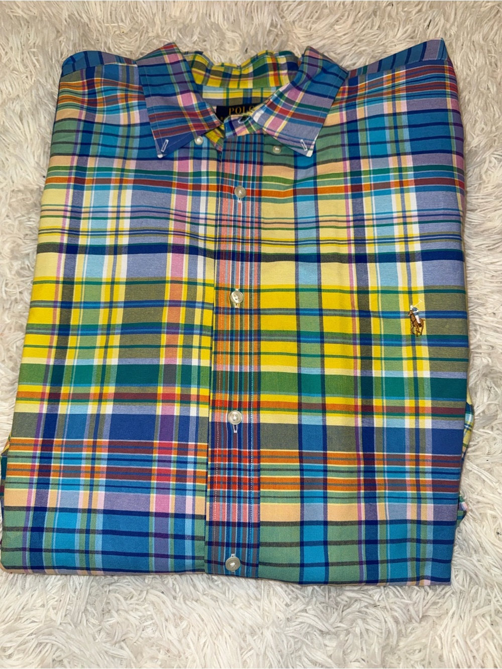 Polo by Ralph Lauren Men’s Multicolor Plaid Button-Down Shirt